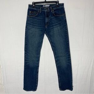 Wrangler O2 Competition Advanced Comfort Med Dark Wash Straight Leg Jeans 31